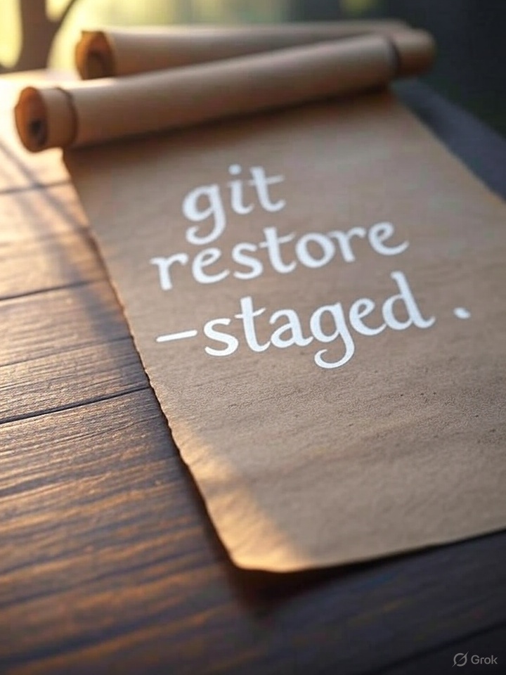 git unstage